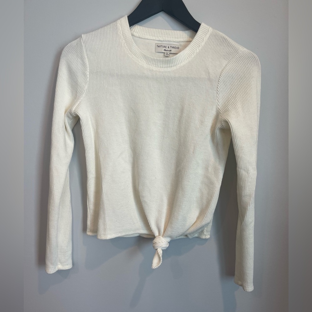 Madewell long sleeve with tie front